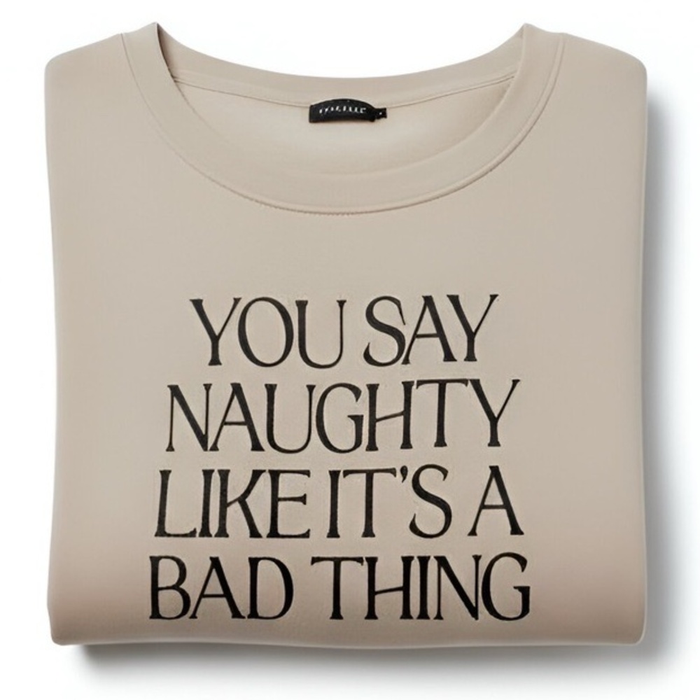TORRID You Say Naughty‎ Classic Fit Cozy Fleece Tunic Sweatshirt NWT Size 3X